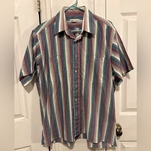 PIERRE CARDIN Vintage Short Sleeve Button Front Shirt
